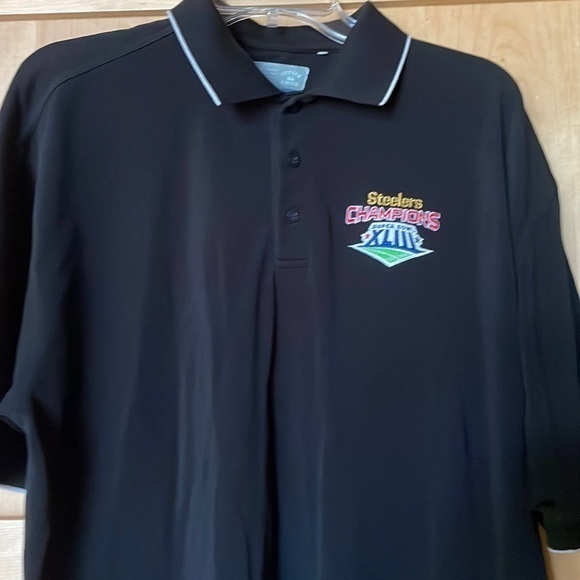 Pittsburgh Steelers Super Bowl Champions Cutter &‎ Buck Men’s Large Polo Shirt - Picture 1 of 6